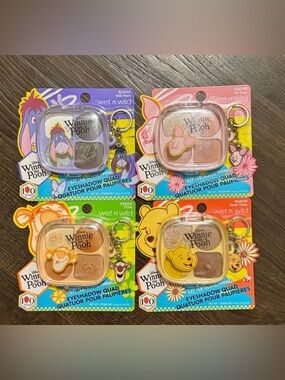 wet n wild Winnie the Pooh Eyeshadow Quads – Purple, Pink, Peach, Yellow Sets